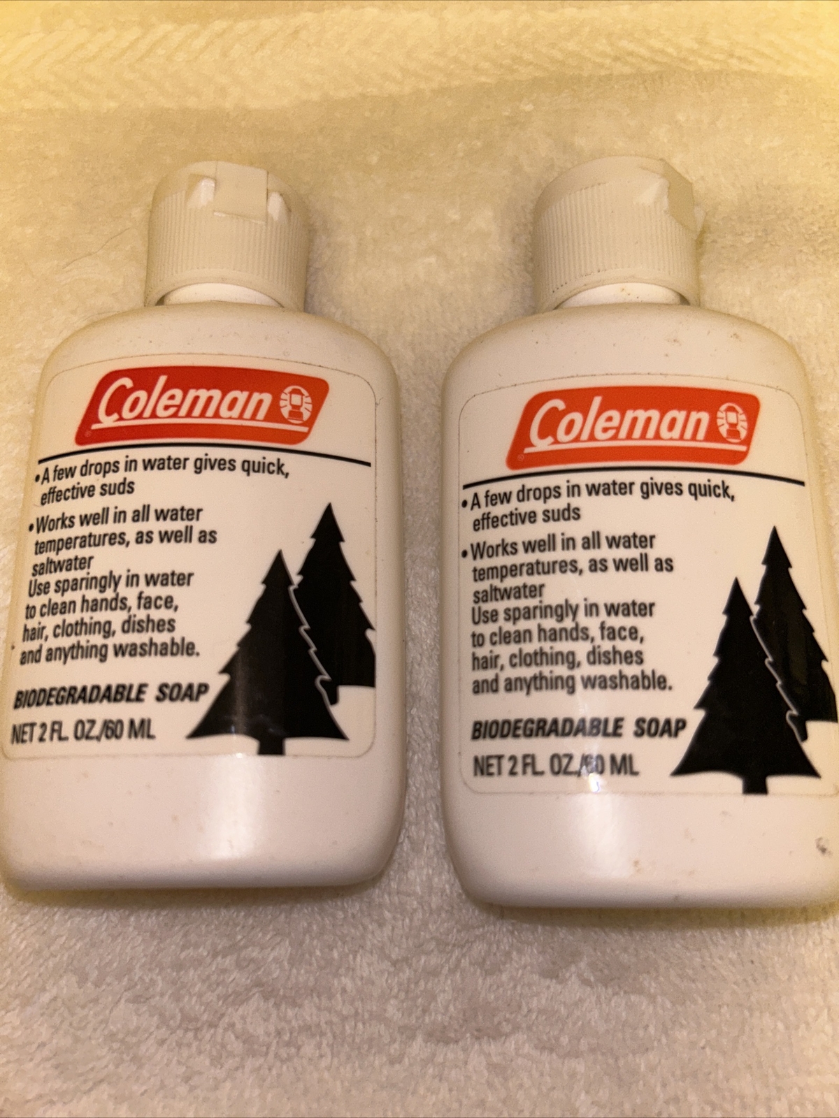 Vintage Coleman All Purpose Soap Campsuds, 2oz Biodegradable Soap, 2 PACK SEALED