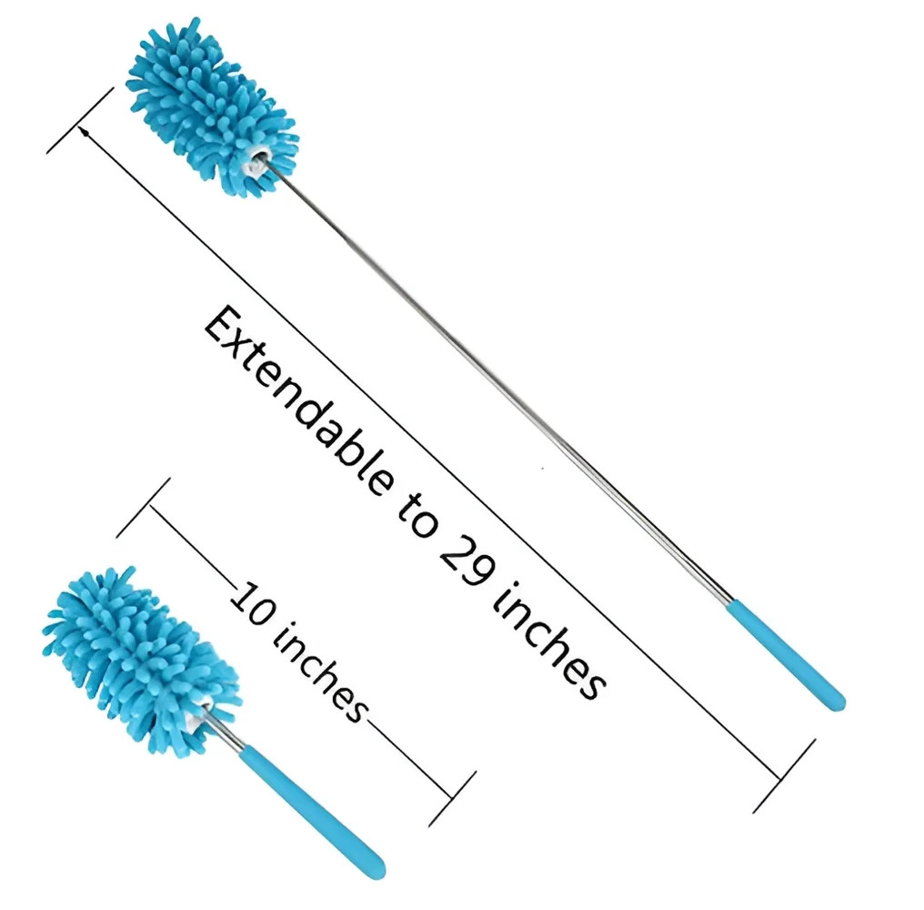 PrettyDate Microfiber Extendable Hand Dusters Washable Dusting Brush with Telesc