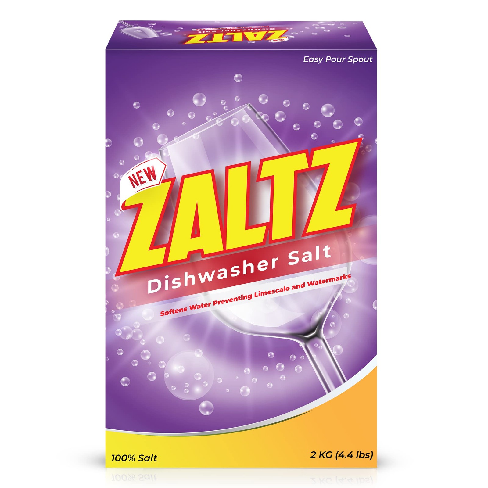 Zaltz Dishwasher Salt – Dishwasher Rinse Aid, Water Softener, Dishwasher Clea…