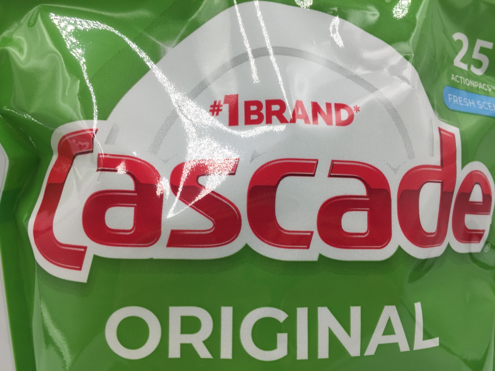 Cascade 80675 Original Fresh Scent ActionPacs, 25 CT. New Sealed Package