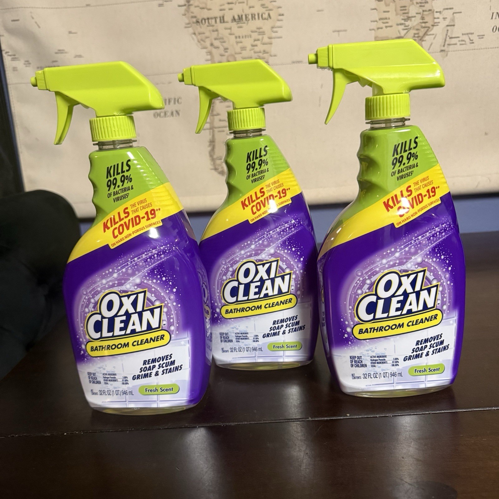 OxiClean Bathroom Cleaner Spray Fresh Scent 32 Fl. Oz. Pack of 3