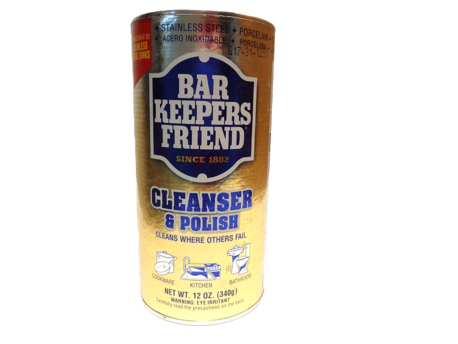 Vintage Bar Keepers Friend Cleanser & Polish 12 oz Can – New Old Stock