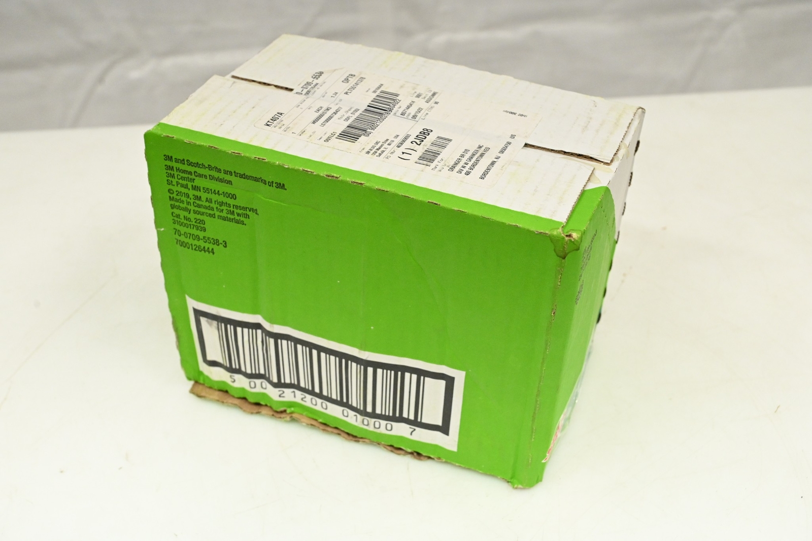 SCOTCH-BRITE 220 Scouring Pad, 6 in Length x 3-3/4 in Width, PK 24