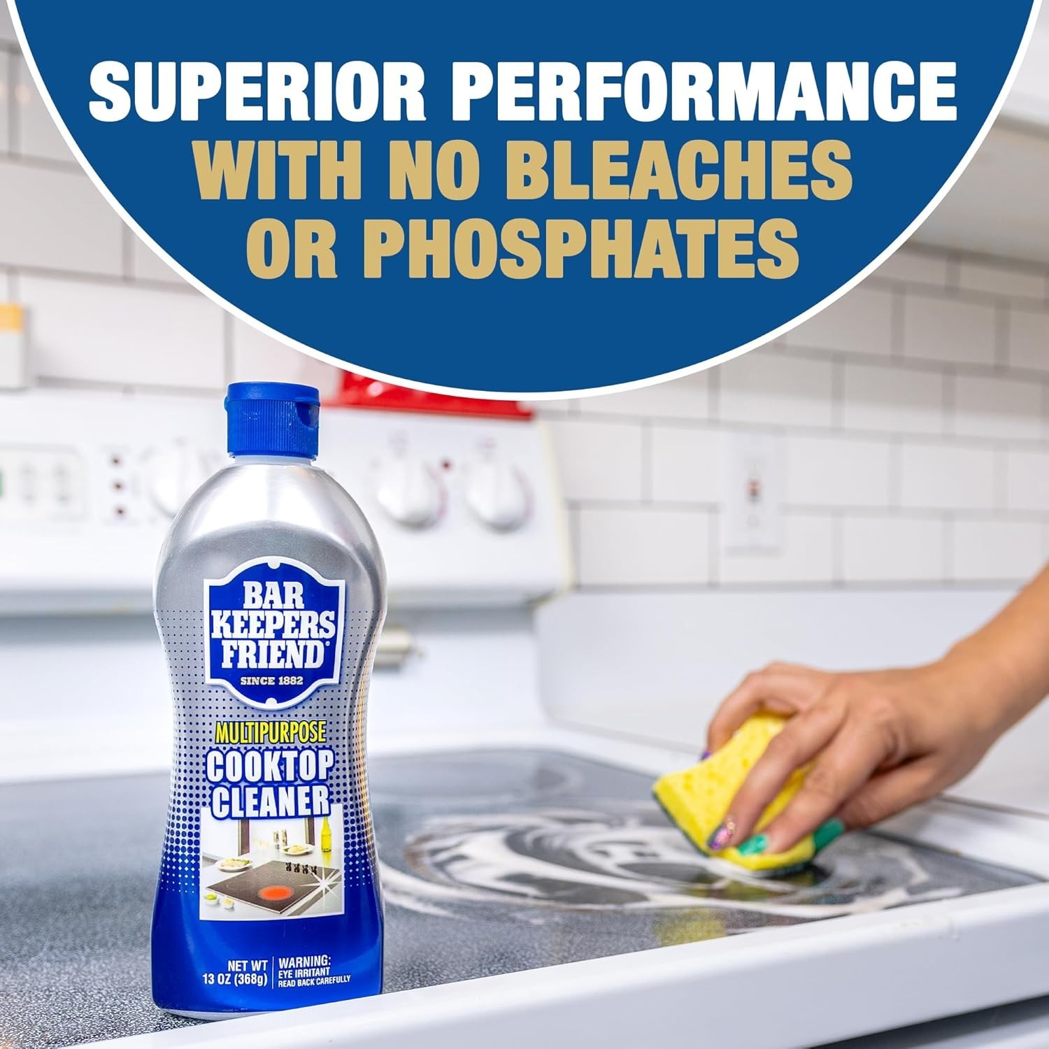Cooktop Cleaner 2 x13 oz Multipurpose Liquid Stovetop Cleanser – Safe for Use…