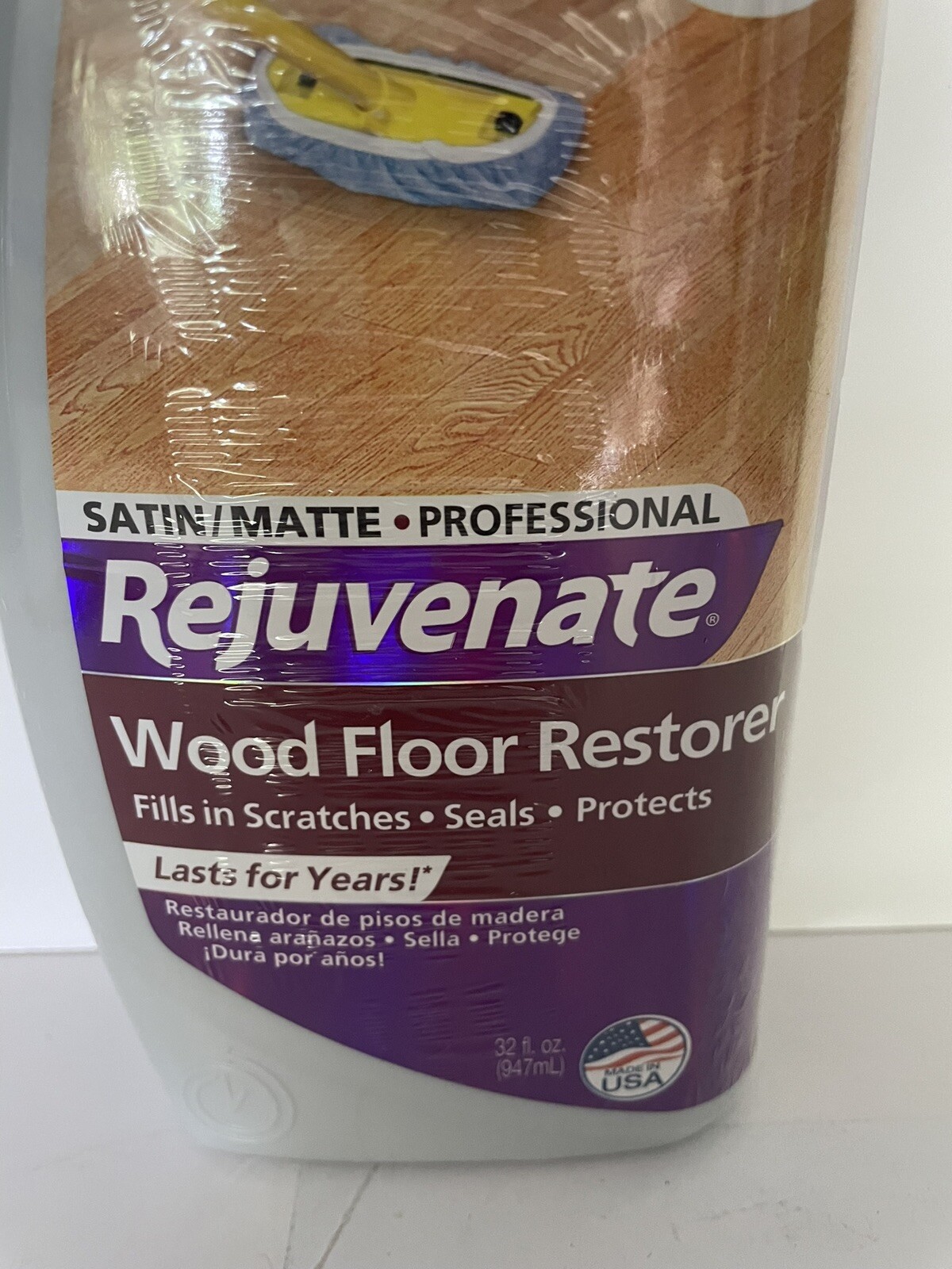 Rejuvenate Professional Wood Floor Restorer and Polish – 32oz New Satin Matte