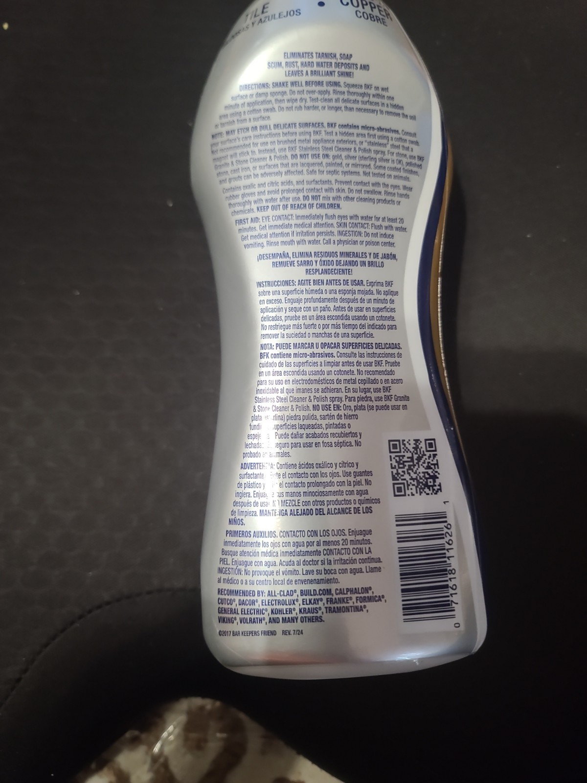 Bar Keepers Friend Soft Cleaner Premixed Formula, Citrus, 26 Ounce