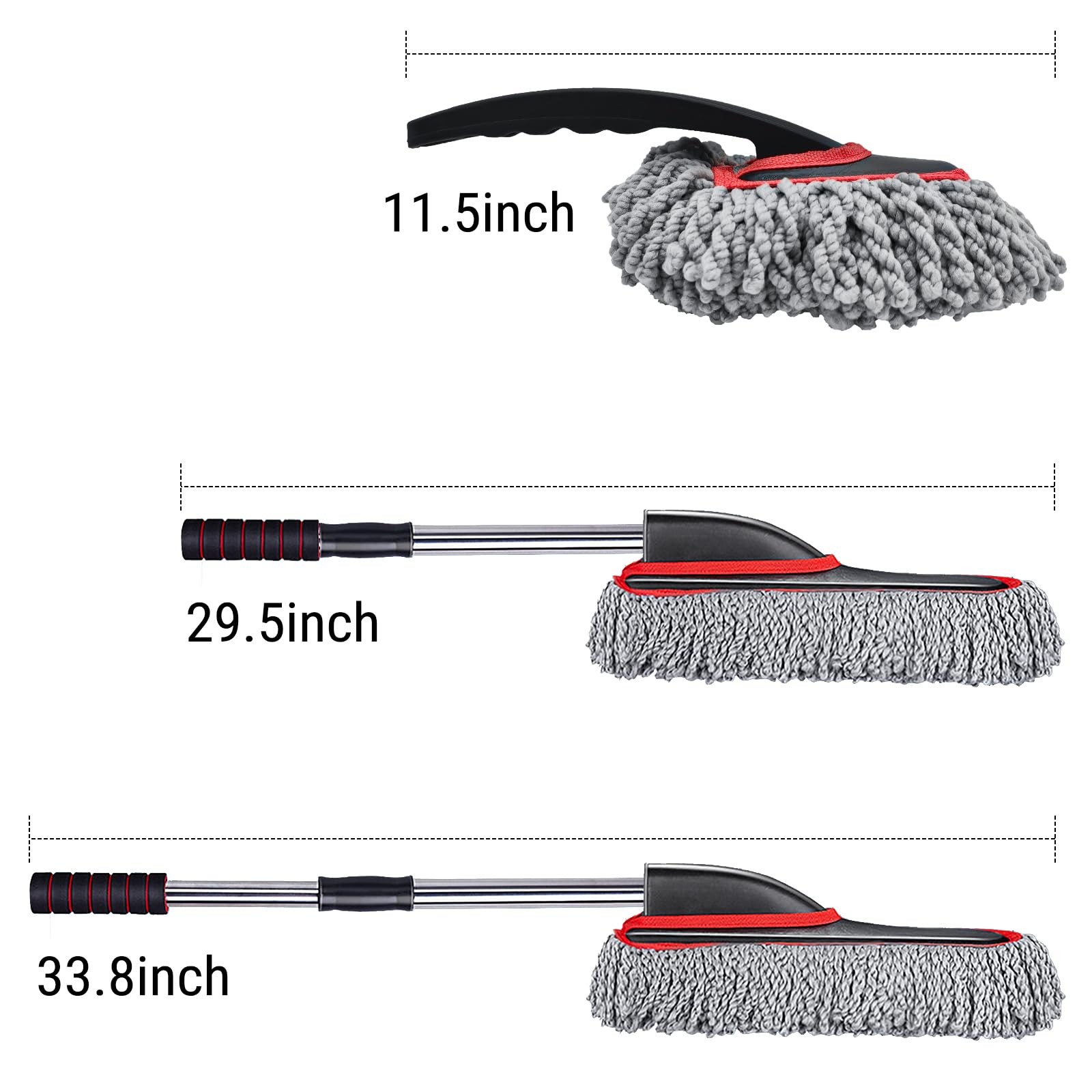 Car Duster Kit, 2PCS Microfiber Exterior and Interior Scratch Free Car Duster…