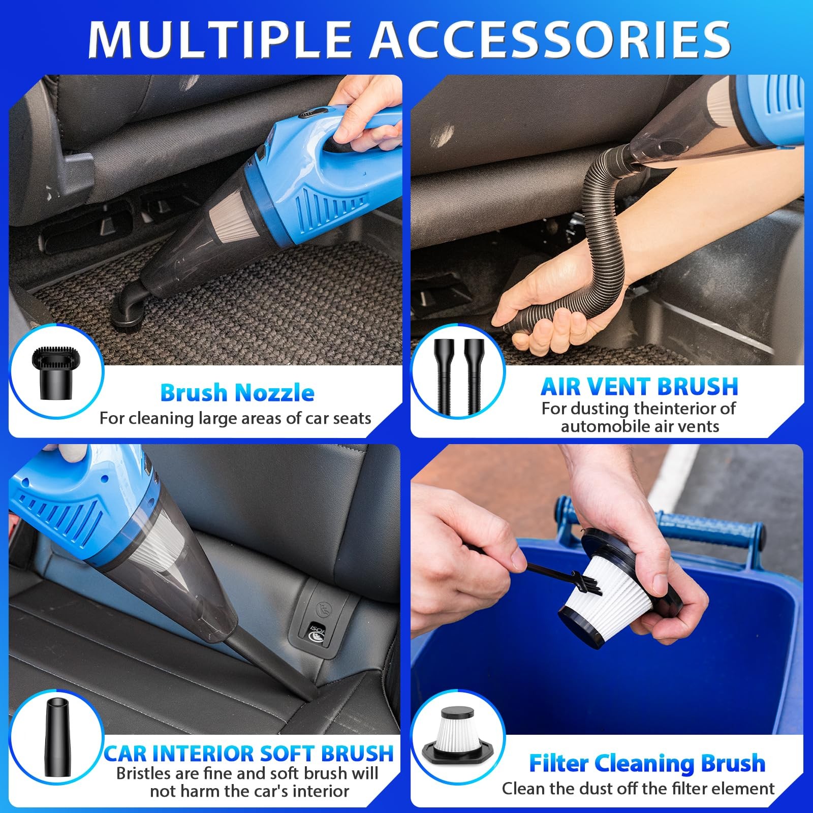 Car Cleaning Kit Car Detailing Kit,Car Cleaning Kit Interior Cleaner with Hig…