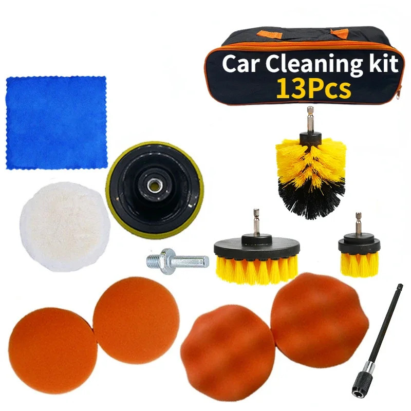ZOPOSON New Car Cleaning Kit Scrubber Drill Detailing Brush Set Air Conditioner