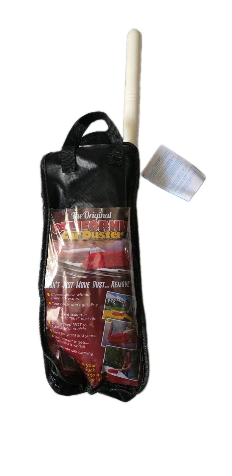 California Car Duster Plastic Handle Duster with Red Cotton
