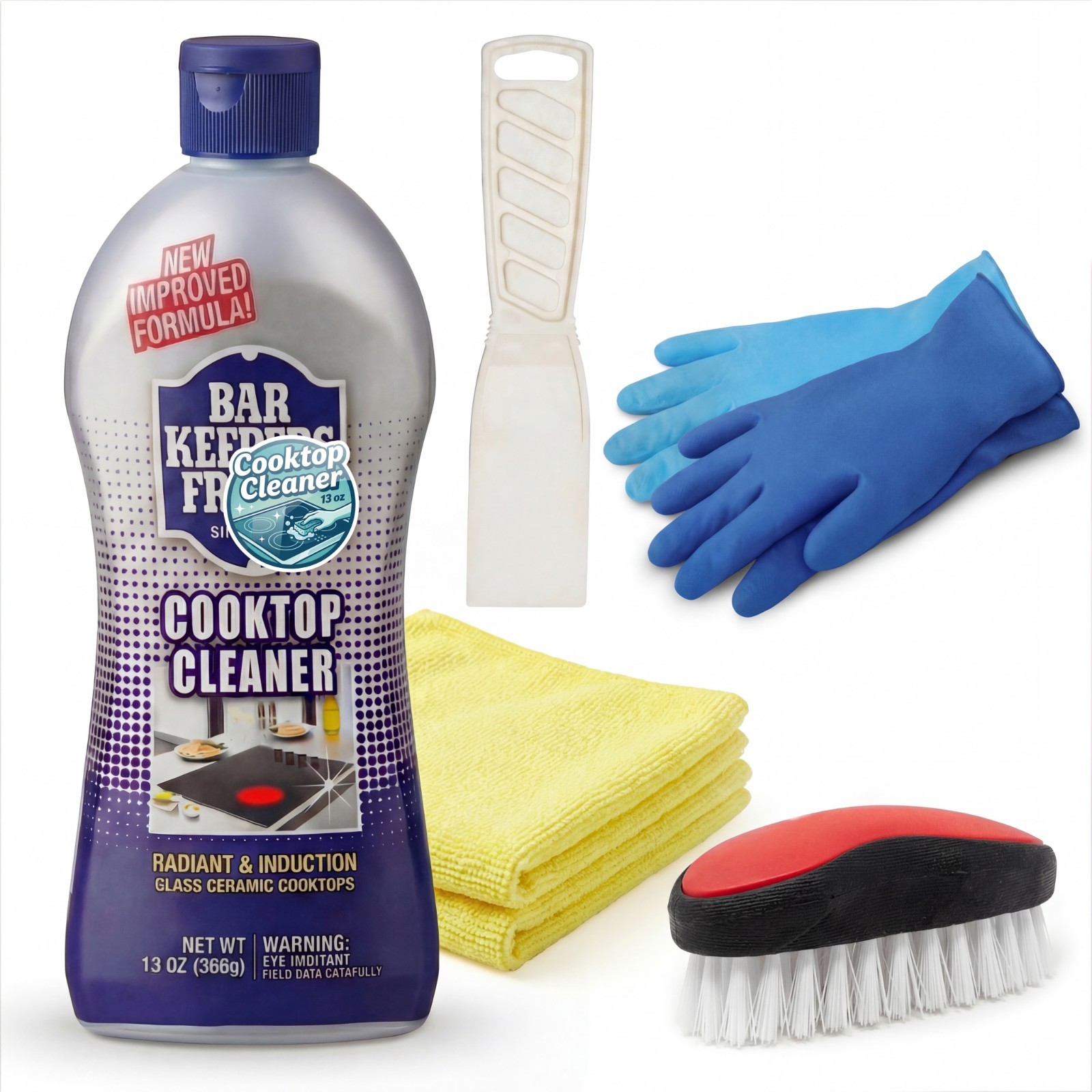 Cherry Enterprises Cooktop Rescue Kit – Glass & Ceramic Stove Cleaning System