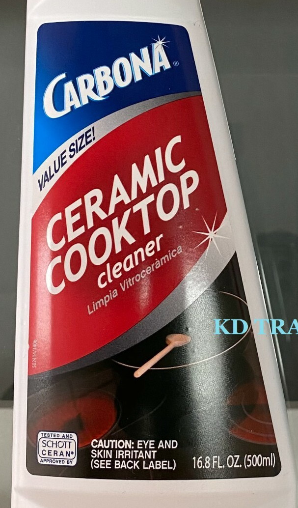 (3-Pack) CARBONA Glass Ceramic Cook Top CLEANER & POLISH Protect Shine