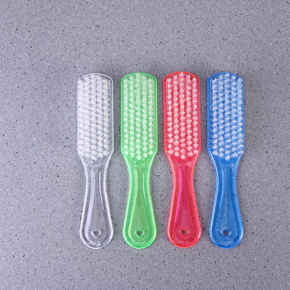 4Pcs Shoes Cleaning Brush Plastic Material Lightweight with Easy Grip Handle