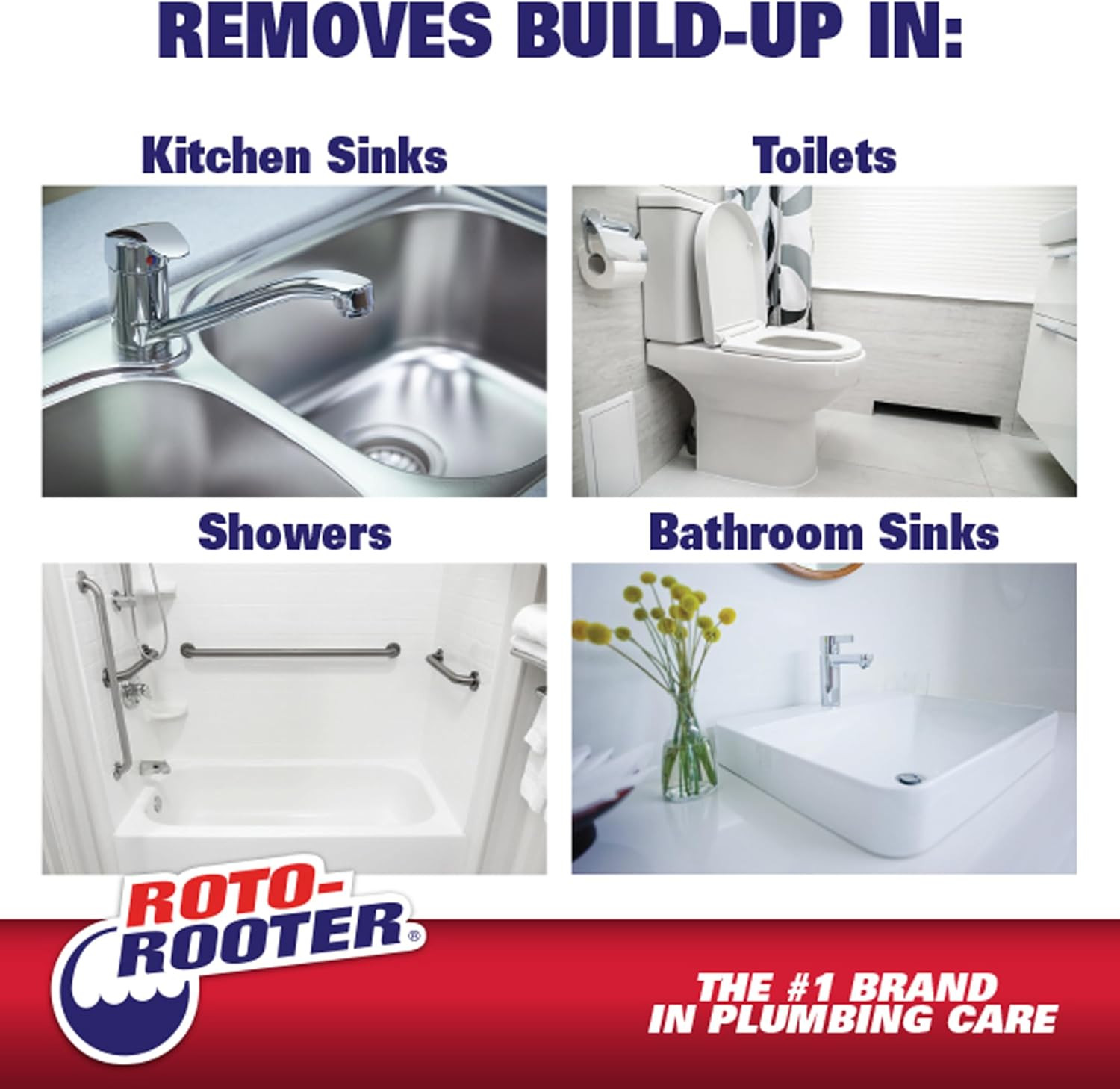 Build-Up Remover Drain Cleaner, Enzyme-Based Formula Helps Prevent Clogs and Gre