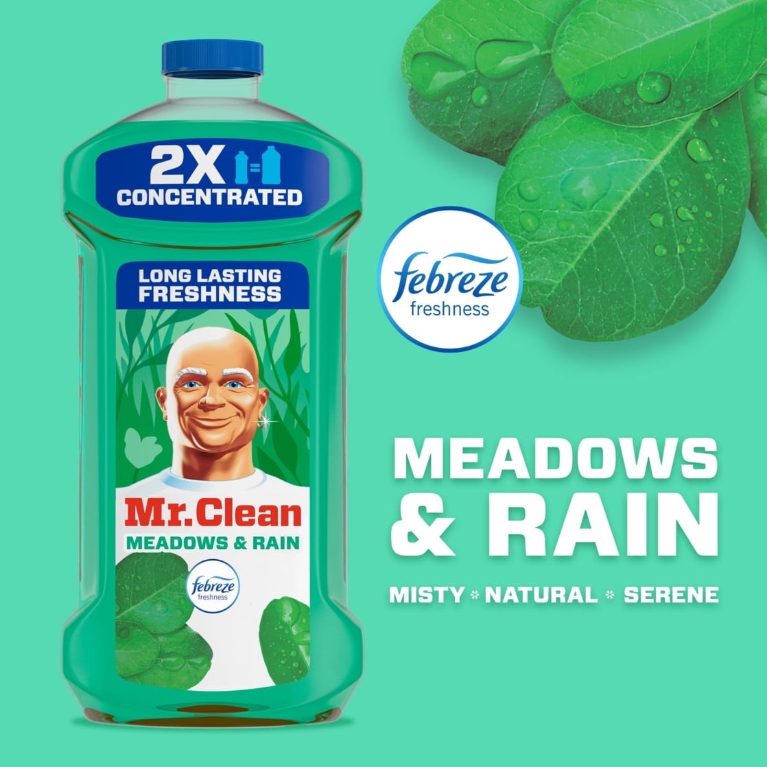 2X Concentrated Multi Surface All Purpose Cleaner Febreze Meadows & Rain Scent