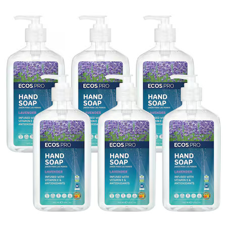 Ecos Pro Pl9665/6 Hand Soap, Biodegradable, Lavender, 6 Pk