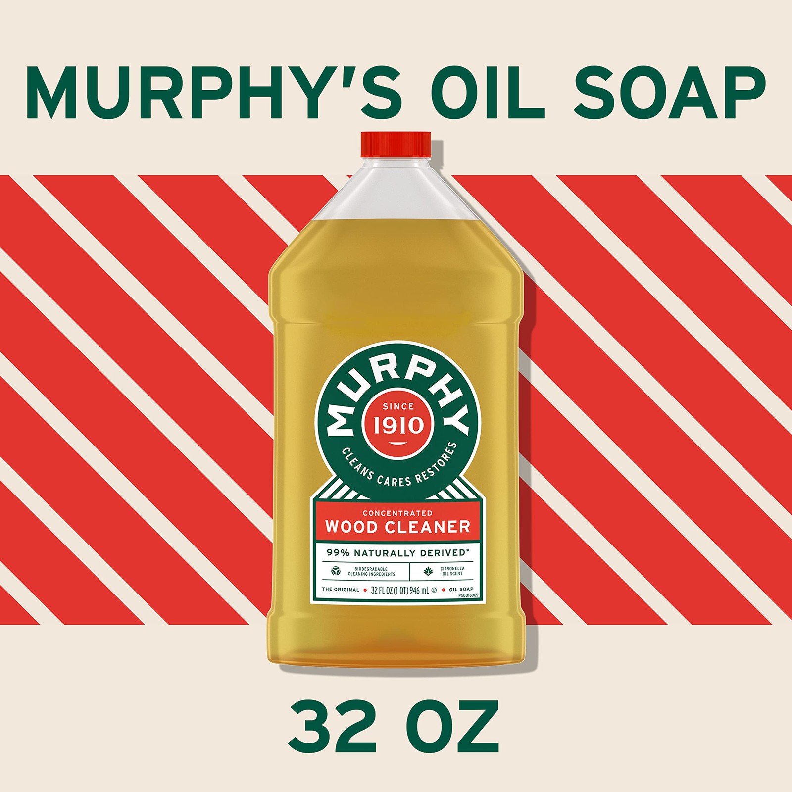 Oil Soap Concentrated Formula, Wood Cleaner, No-Rinse Floor Cleaner, Citronel…