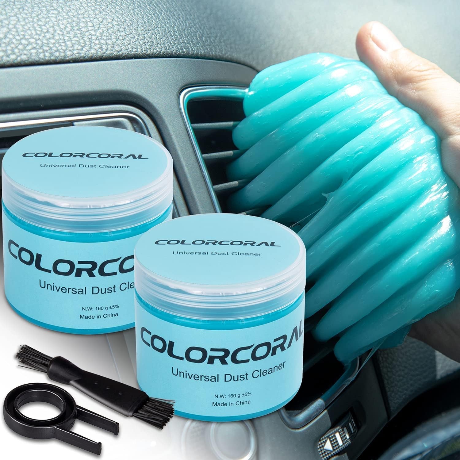 Car Cleaning Gel 2-Pack – Universal Dust Cleaner for Vents, Keyboards, and