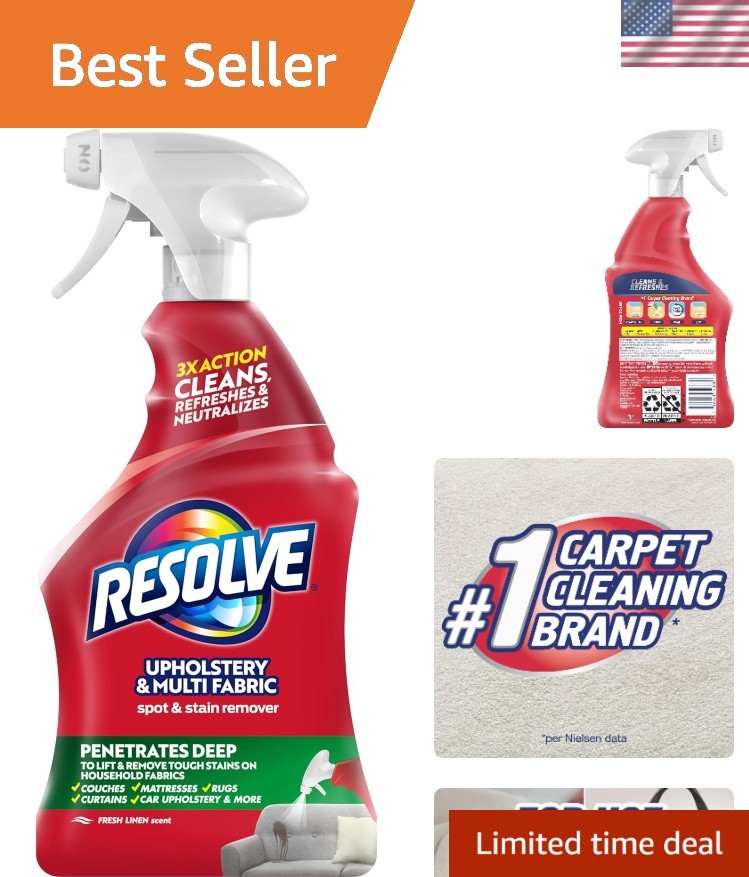 Concentrated 22 Fl Oz Upholstery Stain Remover for Cotton & Polyester Fabrics