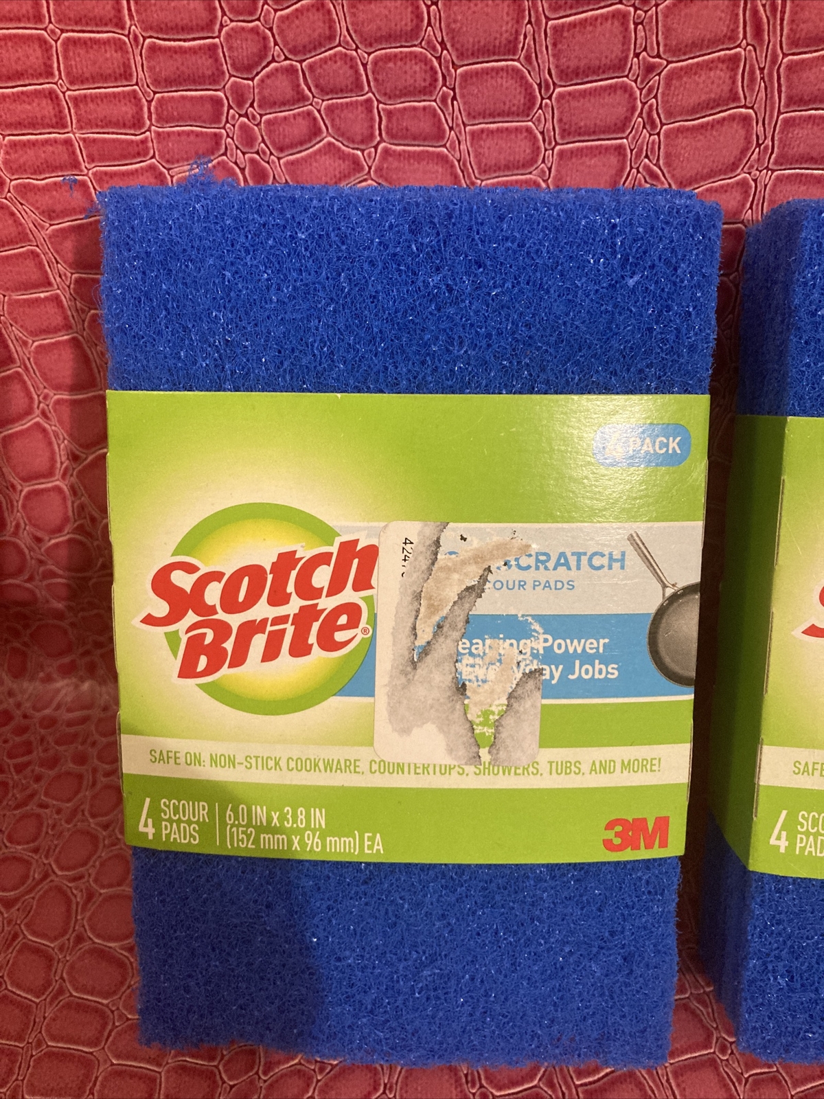 2- Scotch-Brite® Non-Scratch Scour Pads 4 Pads Each Total 8 Pads