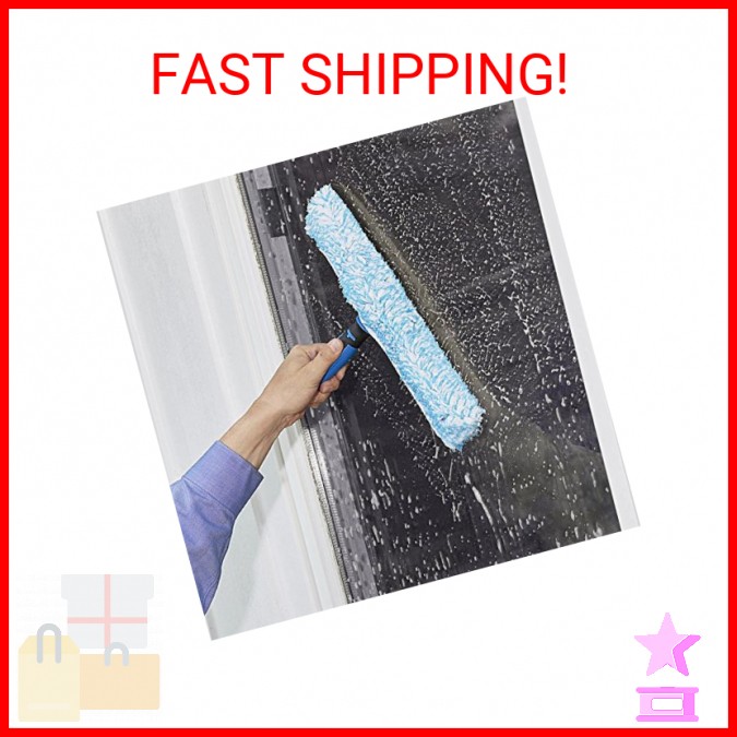Unger Professional 18” Window Cleaner Scrubber Refill Sleeve, Gently Cleans Glas