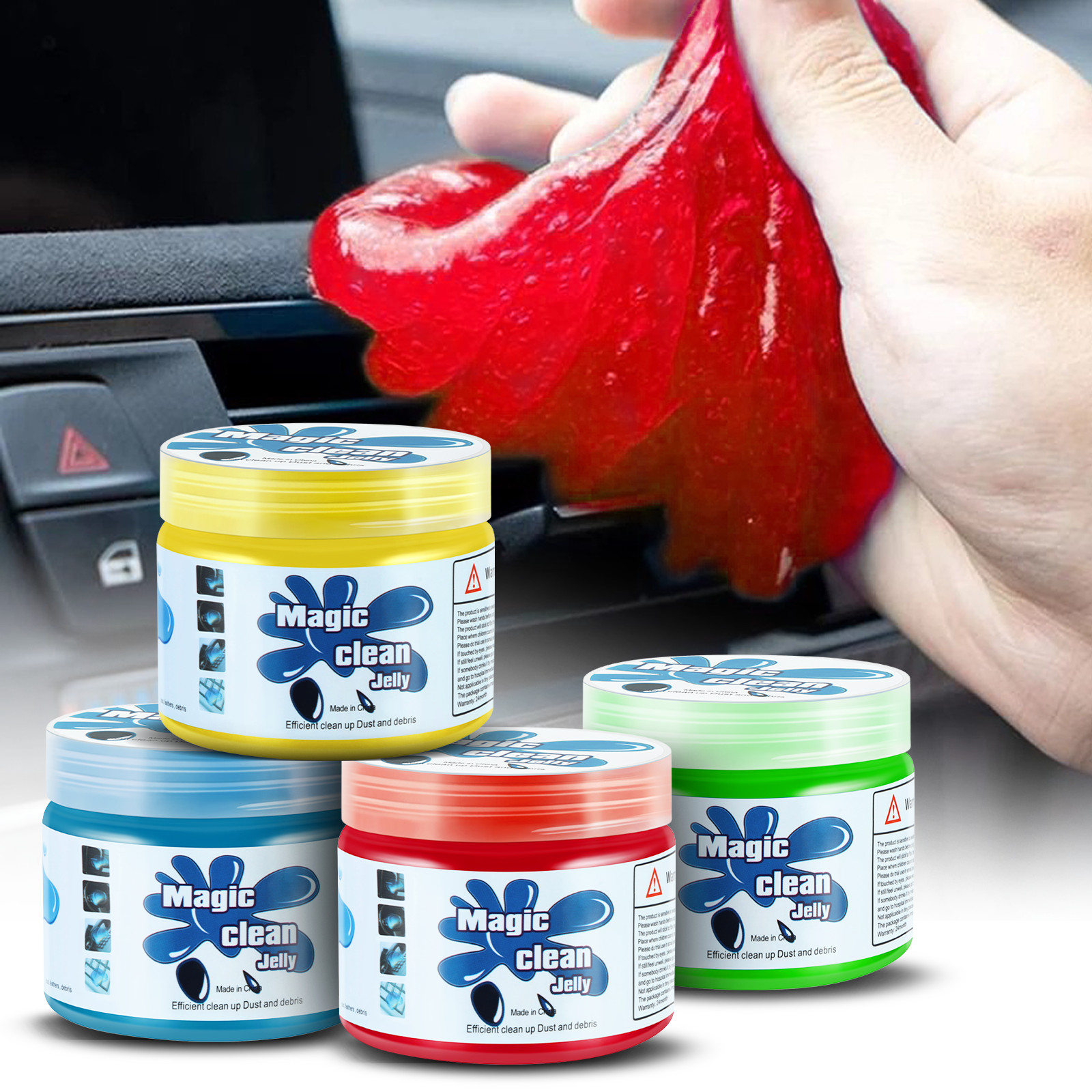 4PCS Multi Purpose Cleaning Gel Jelly Remove Dust Detailing Keyboard Laptop Home