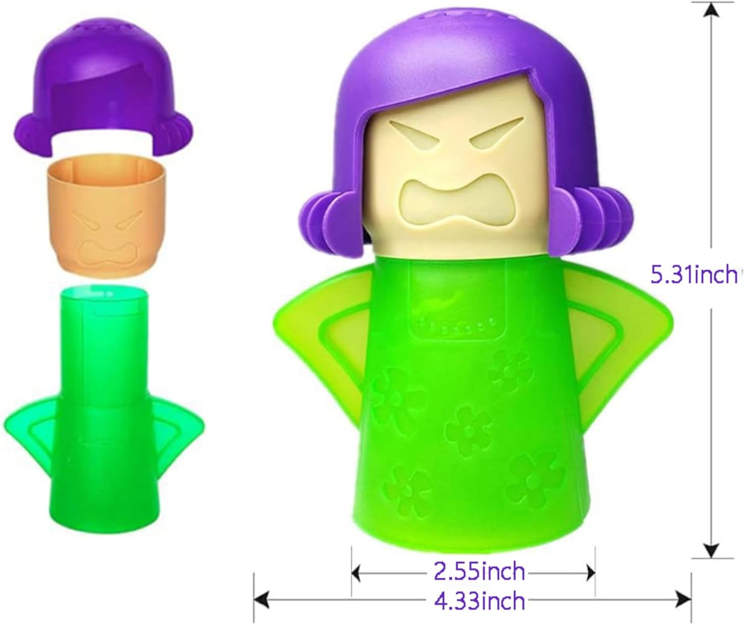 Angry Mama Microwave Cleaner only with Water and Vinegar Cleans your Kitchen …