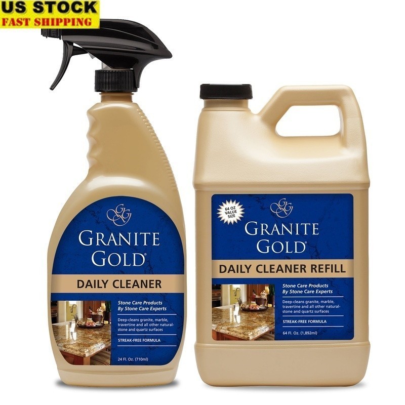 Daily Granite Cleaner Streak-Free Citrus Scent Non-Toxic Safe Natural Stone New