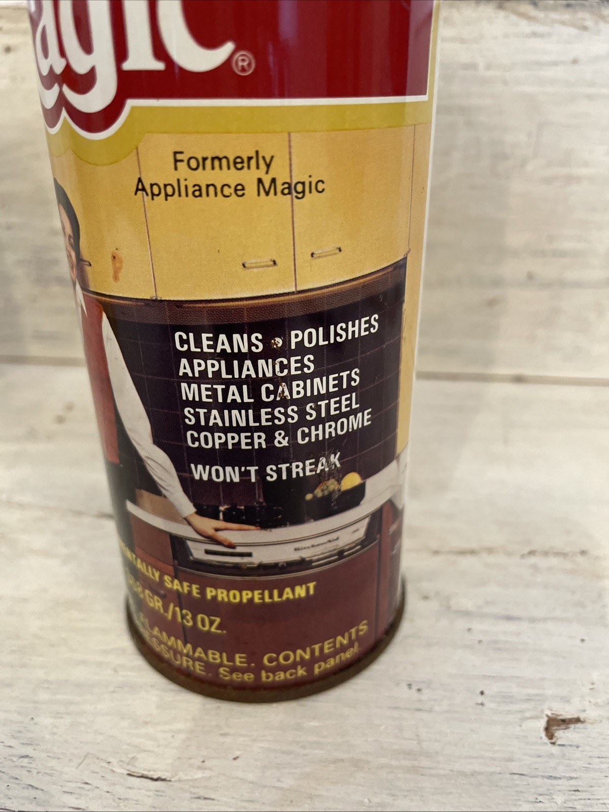 2 Vtg 80’s Cleaning Spray Can Countertop & Kitchen Magic Discontinued Retro Prop