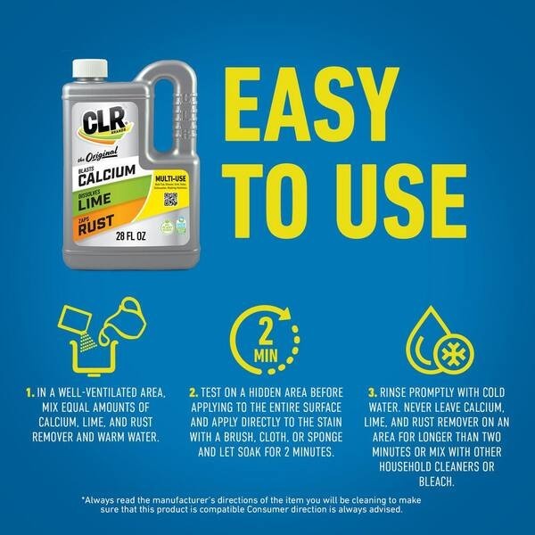 6-Pack Calcium CLR Lime Rust Limescale Stain Remover Cleaner 28 Oz.
