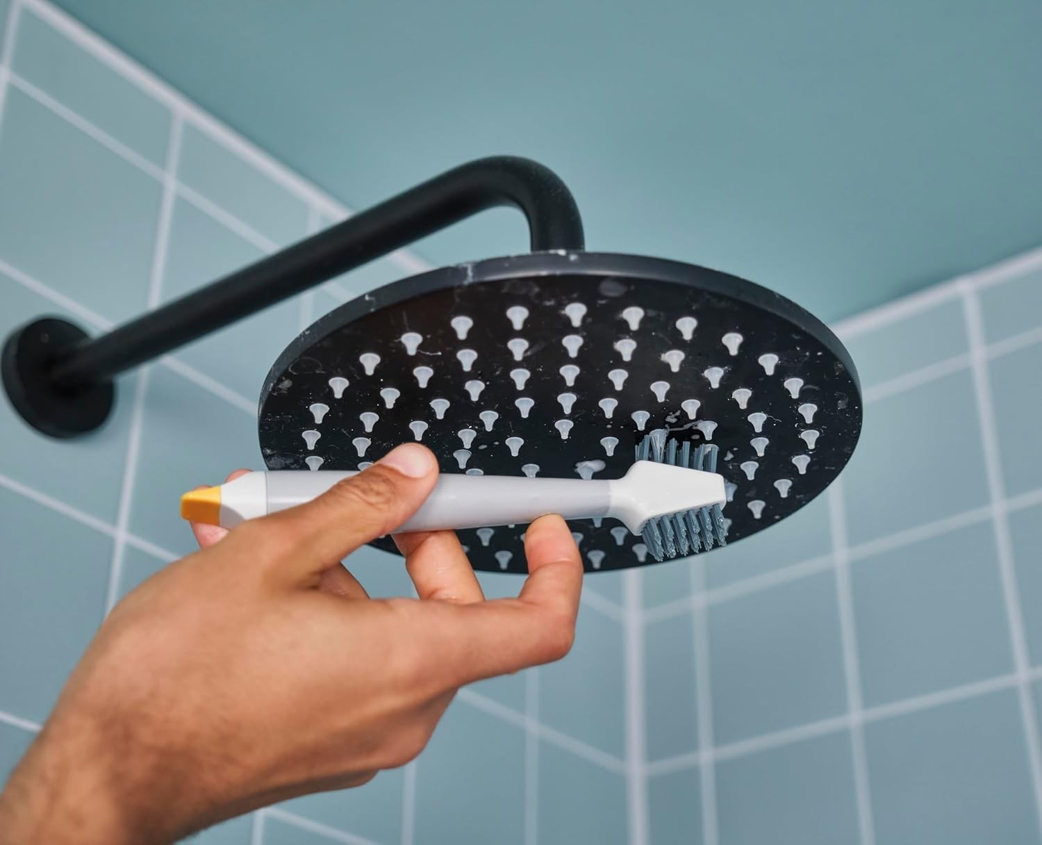 6 Pc Cleaning Set Telescopic Pole Glass Tile Grout Duster Extension