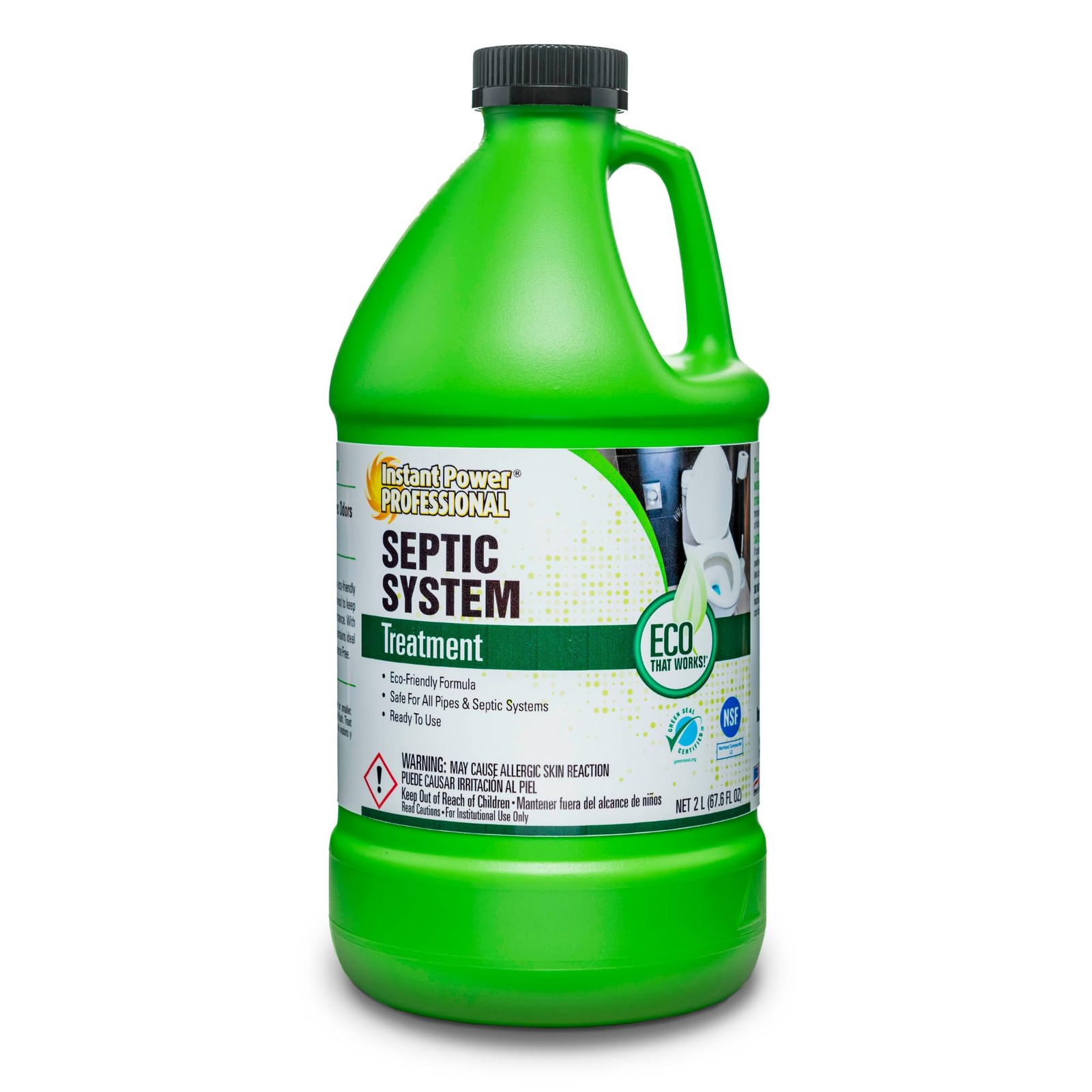 Professional Septic System Treatment, Septic Tank Maintenance, 67.6 Fl. Oz.
