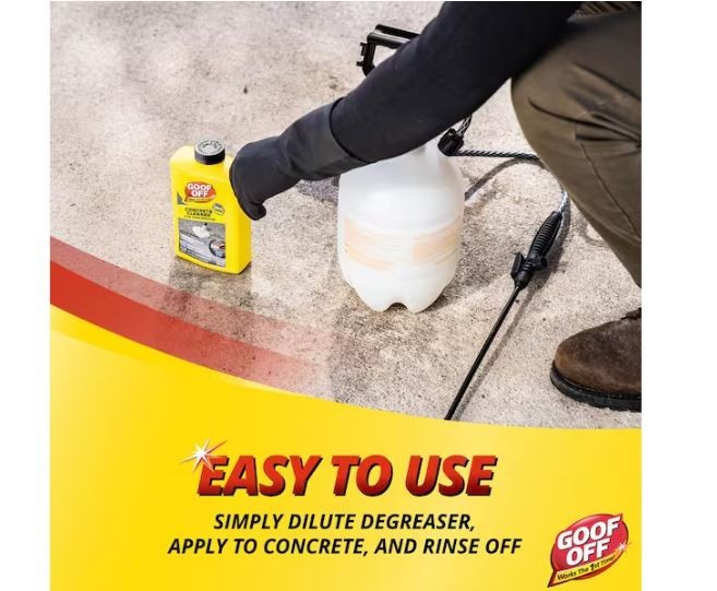 Goof Off 32 Oz. Concrete Cleaner and Oil Stain Remover New