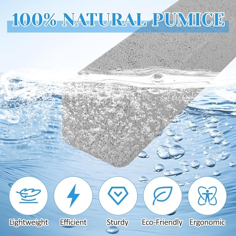 Natural Pumice Stone Toilet Cleaner Eco-Friendly Limescale Remover Multi-Surface