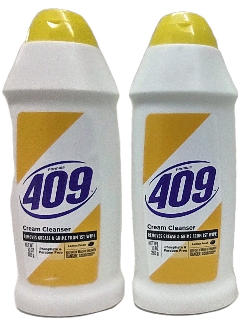 2x Formula 409 Cream Cleanser Removes Greese & Grime with LEMON FRESH 10 oz Each