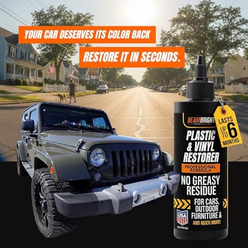 Plastic Trim Restorer – Dry, Non-Greasy for a True Natural Black Trim Finish
