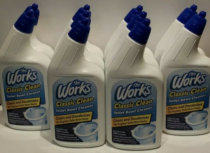 Lot Of 10 Toilet Bowl Cleaner, The Works 24 fl oz Fast Shipping