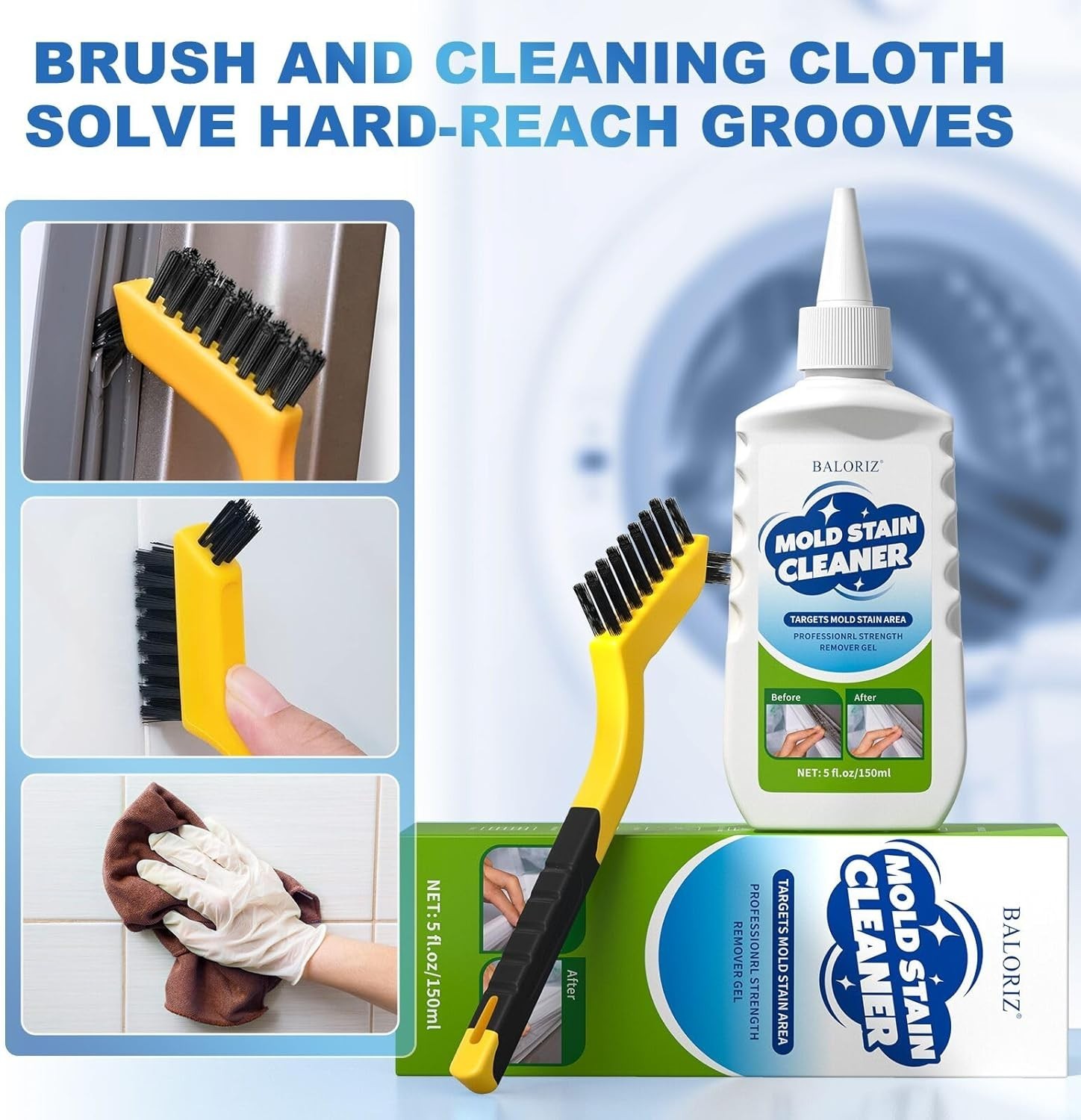 Natural Home Cleaner Gel for Effective Stain Removal from Multiple Surfaces