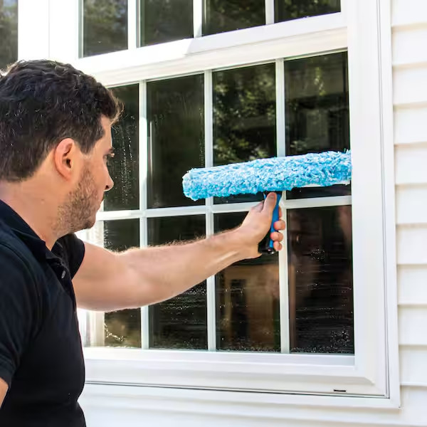 10 inches 2 in 1 Window Cleaner Squeegee Scrubber Glass Cleaning Tool