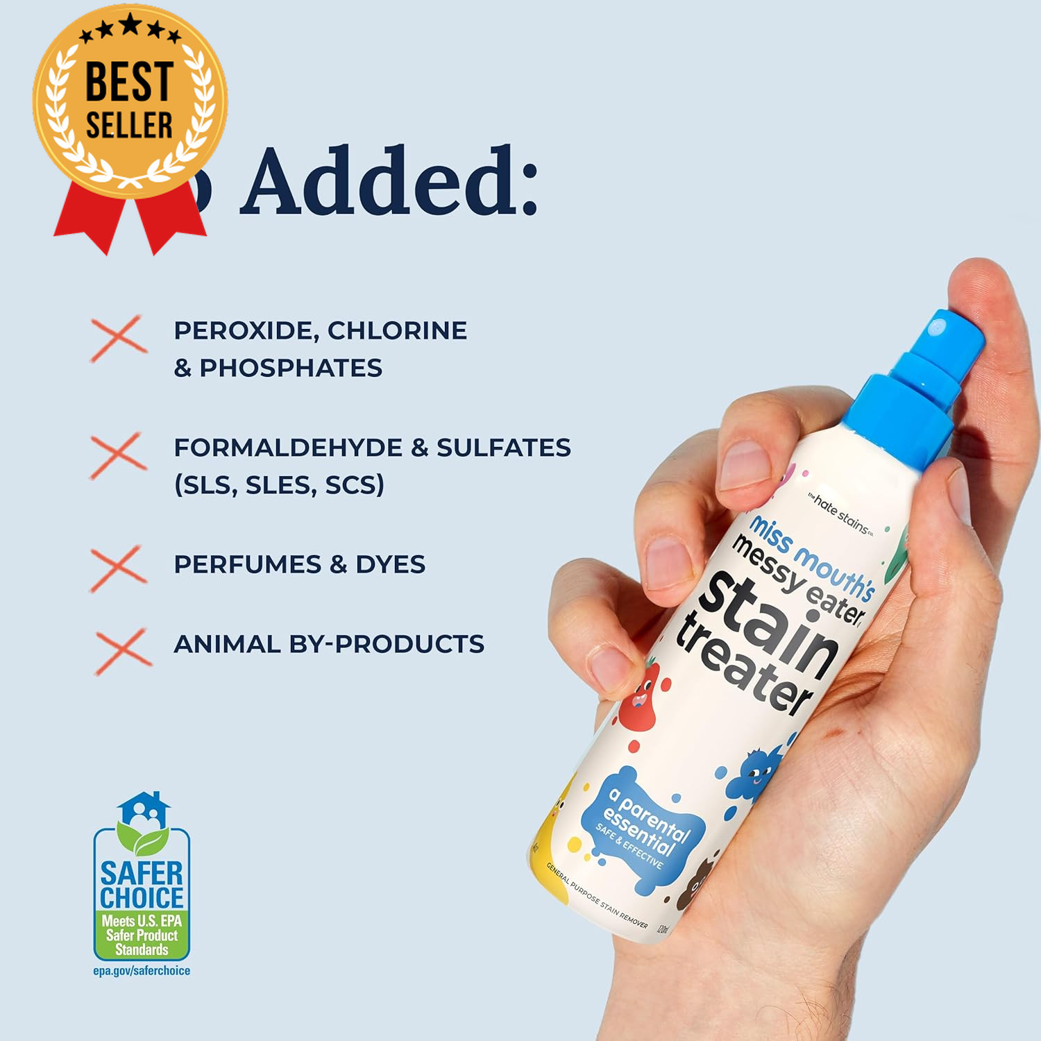 Messy Eater Stain Treater Spray, 4Oz, Baby Essentials, Food & Grease Remover
