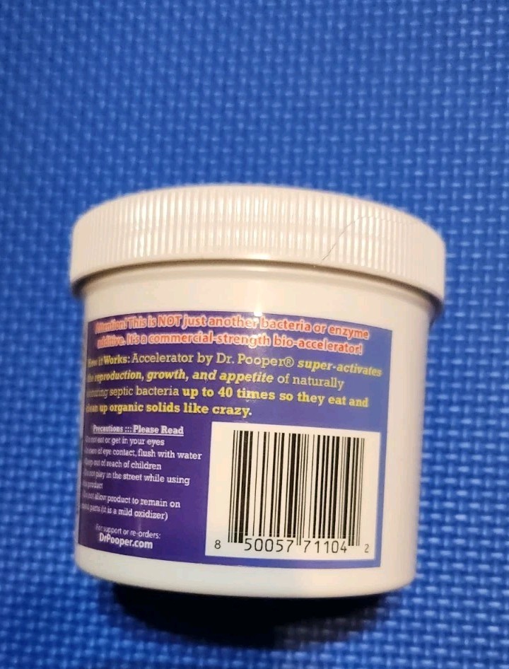Accelerator By Dr. Pooper RV Boat & Small Waste Systems Cleaner 65 Doses+Scoop*