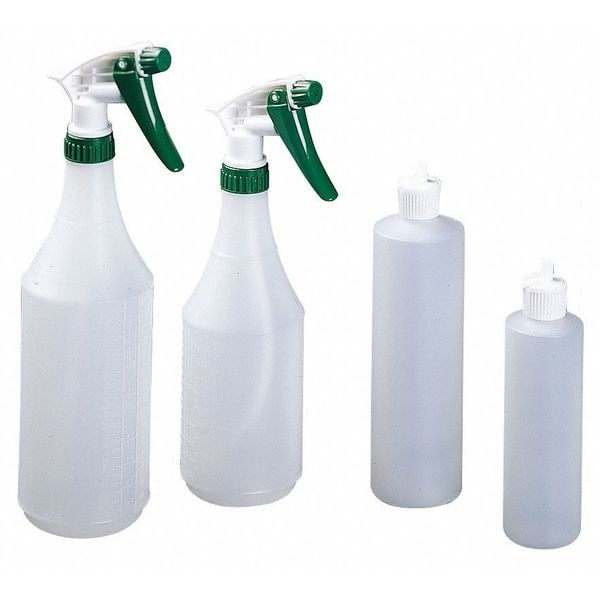 24 Oz. White, Plastic Trigger Spray Bottle, Pk3, 130298
