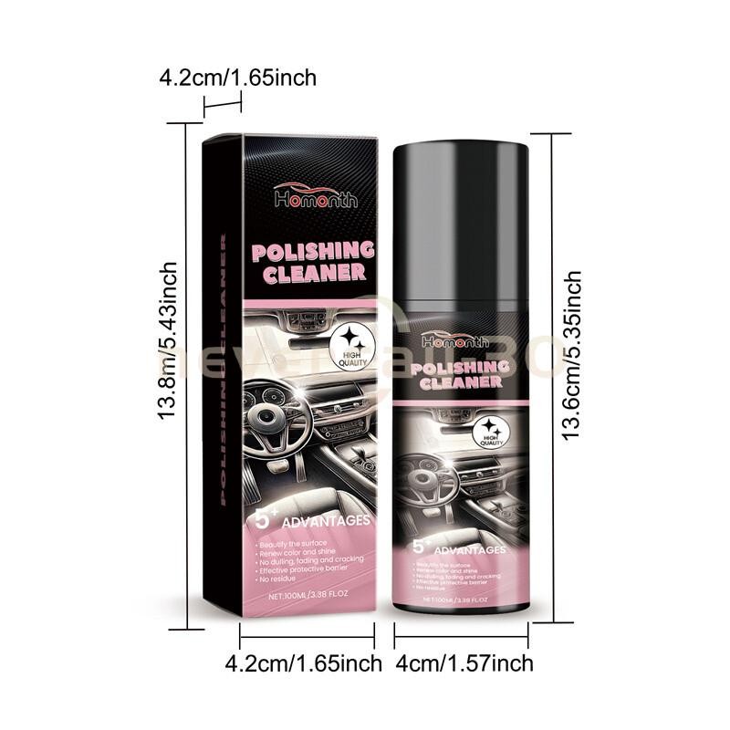 1/2/3 Pack Car Interior Cleaner Interior Polish and Restorer 100ML Deep Clean
