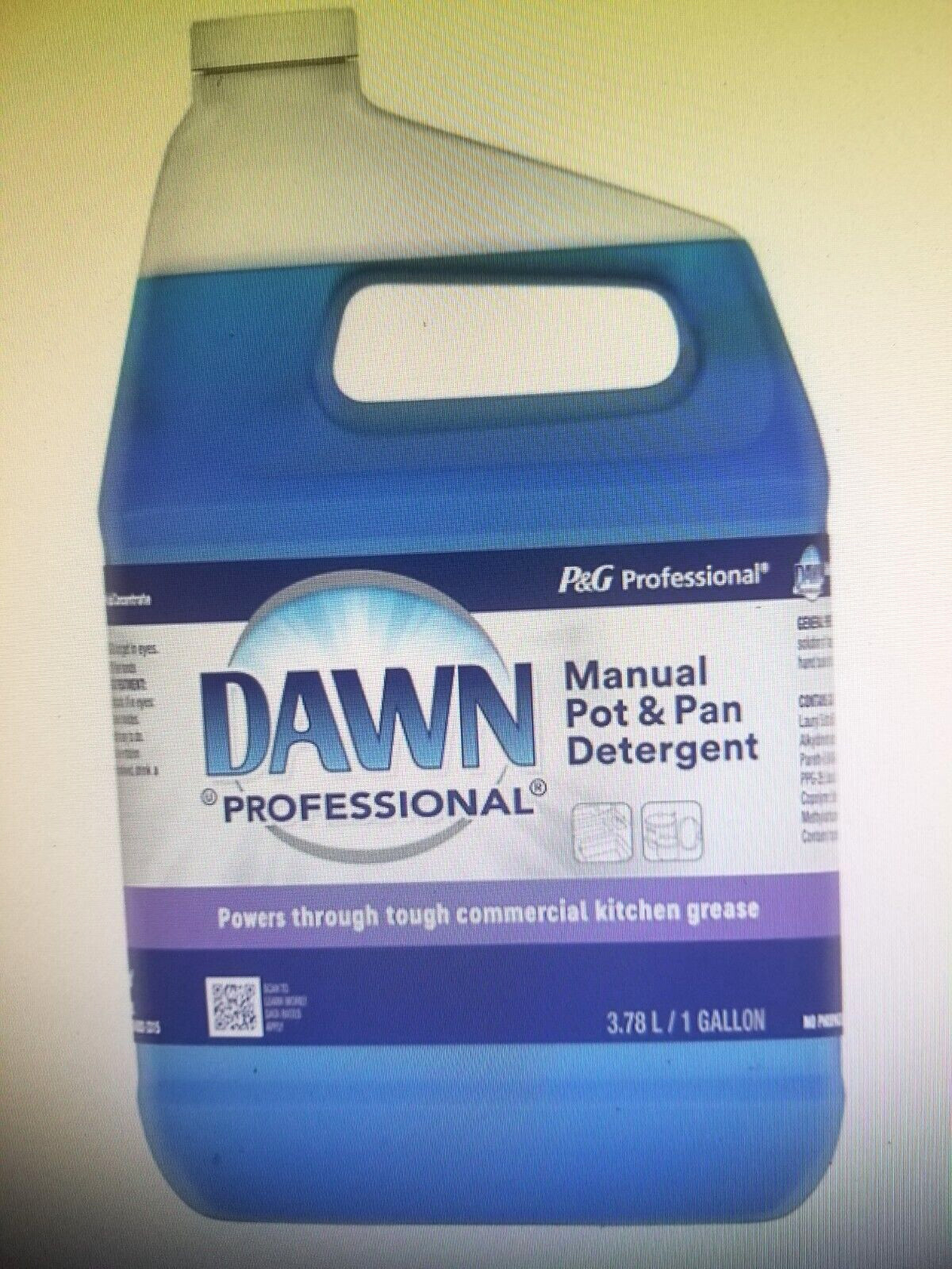 (ONE) FOOD SERVICE DAWN DISH WASHING LIQUID, POTS & PANS, ORIGINAL, GALLON SIZE