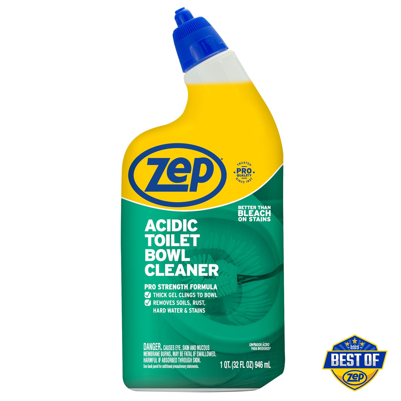 Zep Acidic Toilet Bowl Cleaner – 32 oz (Case of 4) – ZUATBC324 – Experience the