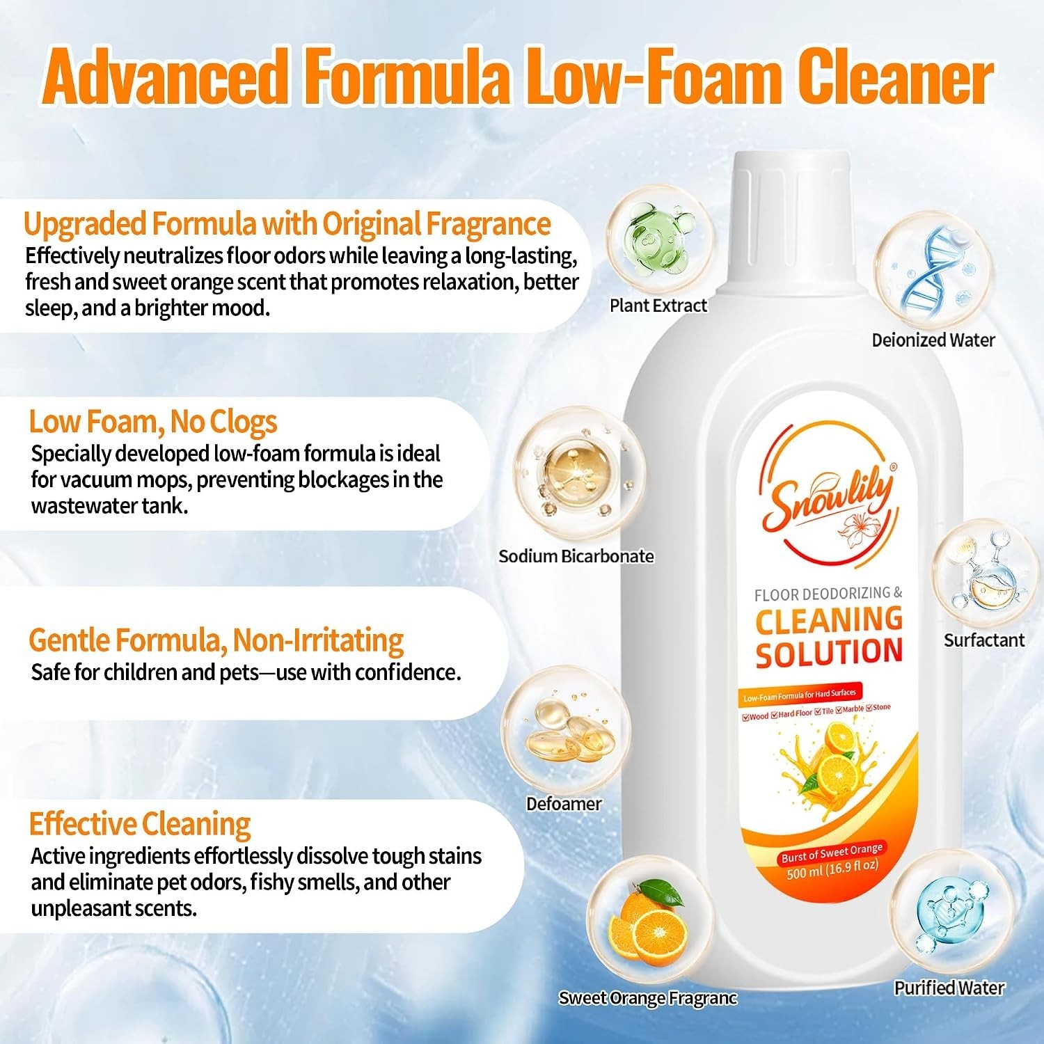 2 Pack Floor Cleaning Solution Compatible with Tineco Ifloor Series for All