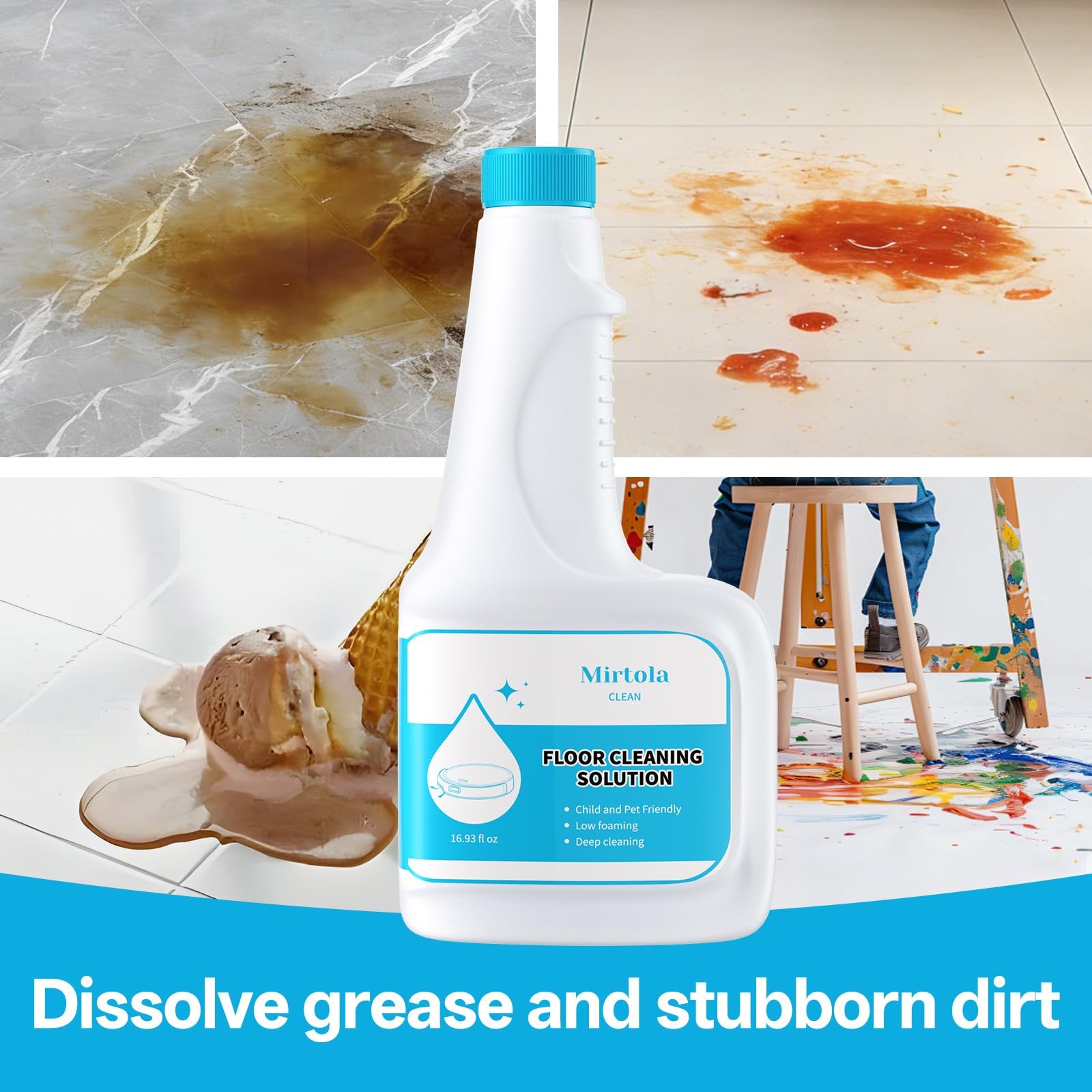 Floor Cleaning Solution, Dilution Ratio 1:200, Compatible with Eufy Cleaning …