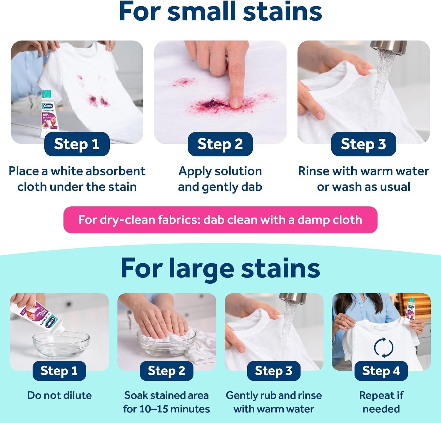 Sensitive Skin Approved Stain Remover for Blood, Dairy & Ice Cream – 1.7 Oz