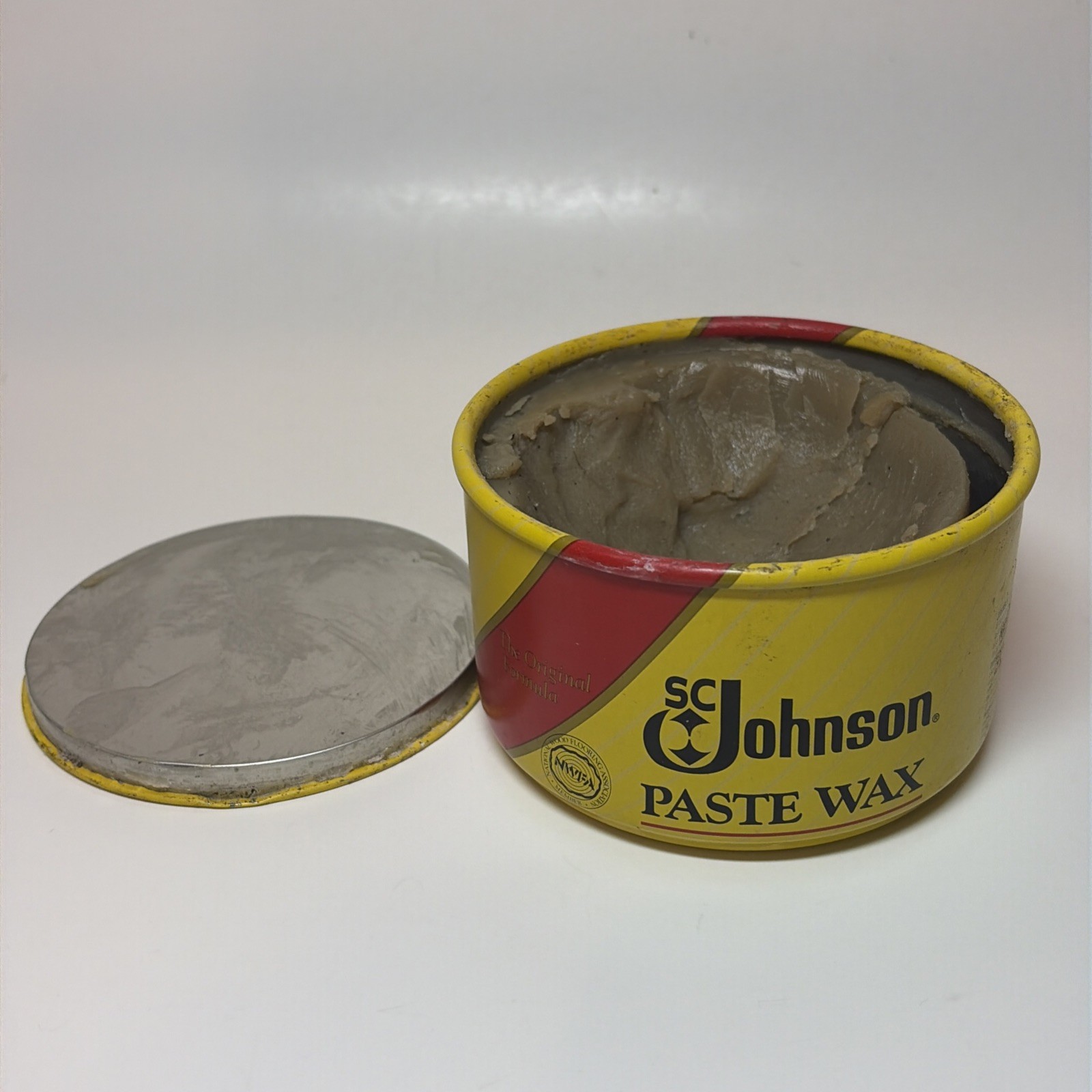 SC Johnson Paste Wax Original Formula 16oz OPEN 50% Full