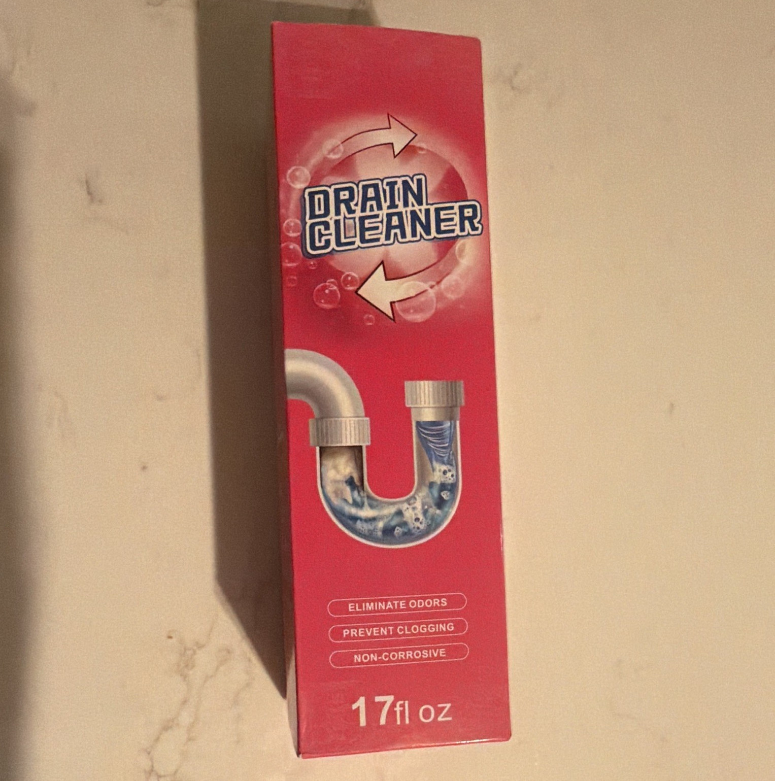 Foam Drain Cleaner, Non-Corrosive, Unscented, 17 fl oz, 1 Pack